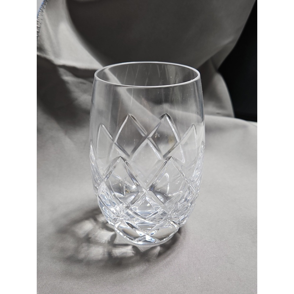 Waterford Crystal Kinsale Stemless Wine Tumbler 4.75" Rocks Glass Old Fashioned